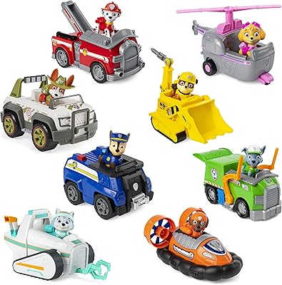 Paw Patrol, vehicle with collection figurine, for children from 3 years old (styles vary) (1 toy).. From big brands to everyday basics — DIAYTAR Nigeria has you covered.
