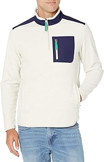 Fleece jacket with quarter-tone zipper Amazon essentials for men, oats/navy blue, X-L.. Whether you're in Lagos, Abuja, or anywhere in between, DIAYTAR Nigeria ensures your online shopping experience is smooth, affordable, and fast.