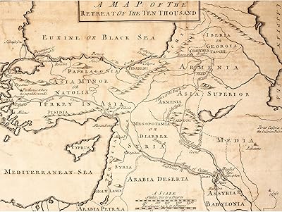 Rollin map 1768 Greek ten thousand pensions Anatolia 400BC Large poster of printed wall printed paper 18 x 24 inches.. Your trusted shopping partner, DIAYTAR NIGERIA offers extensive selection with quick delivery options.