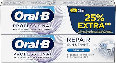 Oral B Original toothpaste repairing gums and enamel for sensitive teeth, 2 x 75 ml.. From phone accessories to home decor — DIAYTAR Nigeria ships it fast.