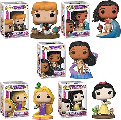 Funko Pop! Ultimate Princess - 5 -piece set - Cinderella, Moana, Pocahontas, Rapunzel and Snow White.. Experience the convenience of boundless shopping with DIAYTAR NIGERIA's vast selection and quick delivery.