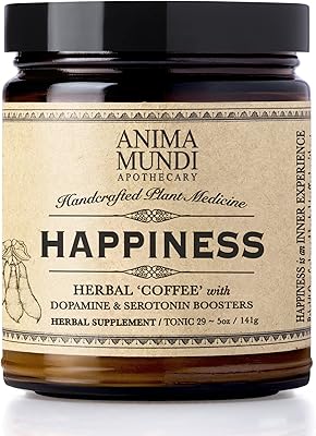 Anima Mundi Happiness Powder - Coffee powder with energizing herbs with Ashwagandha, Rhodiola, Mucuna and other herbs that stimulate mood (5 oz/141 g).. Shop from thousands of products at DIAYTAR NIGERIA and enjoy budget-friendly nationwide delivery.