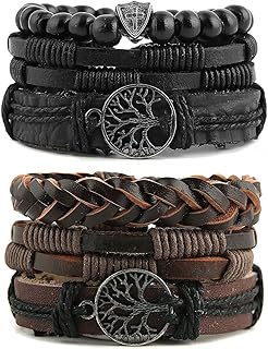 Hzman Bracelets Tree of life in real leather for men and women, pearls of natural stone lava tiger eye, elastic elastic bracelets ethnic, 8 to 5 inches, leather.. Shop confidently with DIAYTAR NIGERIA, offering affordable prices and reliable delivery within a week.