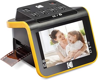 Scanner of Hyqng digital movies and slides, 5 inch LCD screen, converts N & B 35 mm negatives and slides, 126, 110 colors in digital photos 22 mp, black.. Elevate your shopping experience with DIAYTAR NIGERIA's vast catalog and budget-friendly options.
