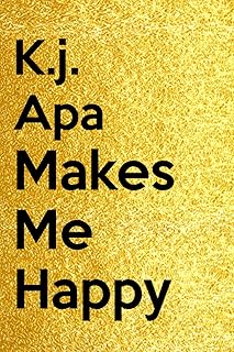 K.J. APA MAKES ME HAPPY: Lined notes book: perfect gift for lovers of K.J. APA: Birthday notebook for boys, girls, adolescents, students, 6x9 inch adults 110 pages.. Experience the convenience of boundless shopping with DIAYTAR NIGERIA's affordable platform and quick shipping.