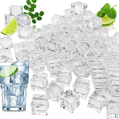 50pcs reusable plastic ice cubes, display of decorative ice cubes in transparent acrylic, false crystal ice cubes, home decoration for filling of vase.. Fast delivery is our promise — DIAYTAR Nigeria keeps it real.