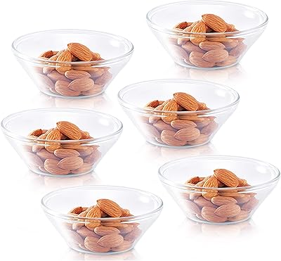 Set of borosil glass bowls, 170 ml, 6 pieces, transparent, bvnasvgk170.. DIAYTAR NIGERIA: Where shopping is affordable, selection is vast, and delivery is always reliable.