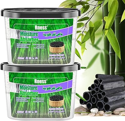 Arnis batch of 2 bins absorbing humidity with deodorant bamboo coal for the house.. DIAYTAR NIGERIA combines extensive product options with budget-friendly prices, delivered in 5-8 days.