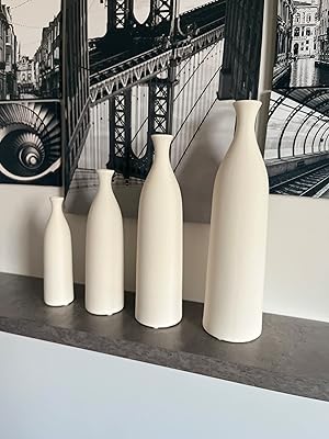 Large Nordic Vases (Lot of 4) - Modern and simple design for sophisticated interior decoration.. DIAYTAR NIGERIA brings affordable products to every doorstep with our reliable 5-8 day shipping.