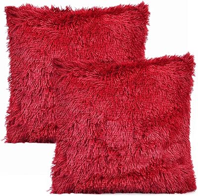 Set of 2 decorative cushions 40 x 40 brown - Cushion cover for sofa, sofa, chair, bed, coffee - cushion cushion in soft fur faux fur.. Navigate through thousands of products at pocket-friendly prices with DIAYTAR NIGERIA's easy-to-use platform.
