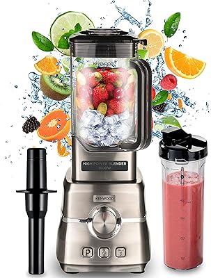 High-end electric mixer Kenwood 1500 W with 2 L Tritan pot, Smoothie to go 500 ml Smoothie bottle, Mixer/Flash piston, 6 speeds + 3 predefined programs, BLM91.640S Silver ice cream patch function.. You deserve better shopping — choose DIAYTAR Nigeria today.