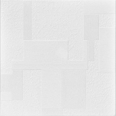 Adhesive foam ceiling tiles for house ceiling R187 Vector (21.6 ft2/box), united package, white white.. Shop the future with DIAYTAR NIGERIA - thousands of products, unbeatable prices, delivery within a week.