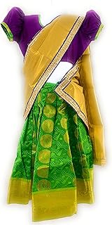 Prix ​​Designer PE2071 Demi Sari (4 Ans) Lehenga Chawl, Pattu Pavada, Patupavada.. You deserve better shopping — choose DIAYTAR Nigeria today.