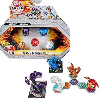 Set of 5 rooms, Mutast Bakugan Geogan Brawler and Vibragon Geogan and 3 collecting figurines, children's toys for boys.. Why shop anywhere else? DIAYTAR Nigeria has it all and delivers fast.
