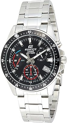Casio quartz watch for men, chronograph display and stainless steel bracelet.. DIAYTAR NIGERIA: Nigeria's answer to affordable online shopping with reliable 5-8 day delivery guarantee.