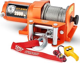 Advanced electric winch Kit Tyt of 2,000 pounds for ATV/UTV, electric steel winch 12 V with remote control, wired handle and bolt style, portable towel tight.. Shop smart, shop DIAYTAR — Nigeria’s trusted e-commerce site.