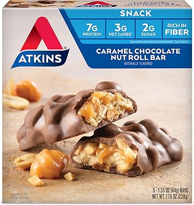 Atkins chocolate rolled bar, 5 rooms, 44 g, (44 g each).. DIAYTAR Nigeria offers great deals, a huge product variety, and delivery in under a week.