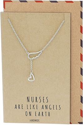Quant jewelry heart -shaped necklace with angel wings for a pendant nurse on the.. Everyday deals, every category — only on DIAYTAR Nigeria.