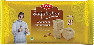 Bikaji Original Soan Papdi - Sada Bahar | Made with pure ghee | Vegetarian | India product | 200g.. DIAYTAR NIGERIA makes every shopping desire a reality with affordable prices and delivery in 5-8 days.