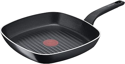 Tefal grill stove, easy to cook and clean, B55540, size 26 x 26 cm | non -stick coating | Sure | Thermal signal | Stable background | Perfect shape | healthy cooking | black.. DIAYTAR NIGERIA: Where quality products become affordable with our nationwide shipping service.