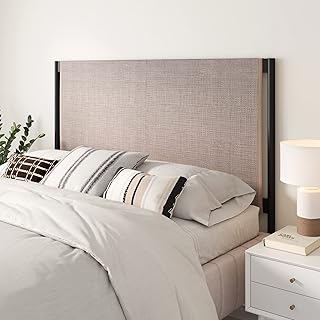 Bedroom lined in rattan Nathan James Garcia Boho, Queen Size, Natural Cane/Black.. From kitchen tools to phones — DIAYTAR Nigeria ships it all in a week.