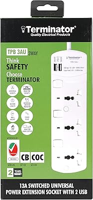 Universal socket 3G/3M + 2 USB TPB 3AU with individual, multicolored switches and indicators.. DIAYTAR NIGERIA brings the market to your screen with thousands of affordable products delivered to your door.
