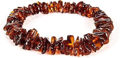 Baltic Baltic Natural Amber Bracelet (Women/Men) - Baltic Amber Pearls Polished by hand, (4 colors) by Ambig.. Enjoy effortless shopping and speedy delivery with DIAYTAR Nigeria.