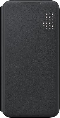 Protective cover for Samsung LED screen for Galaxy S22, mobile protective shell, with cards pocket, customizable, shock resistant, American version, black, EF-NS901PBEGUS.. Shop smart and save with DIAYTAR NIGERIA's extensive product range and 5-8 day delivery guarantee.