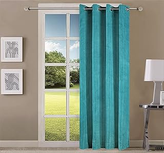 United pleated curtain queensliving, 7 feet door - 1, turquoise blue package.. Your complete shopping companion, DIAYTAR NIGERIA offers extensive selection delivered within the week.