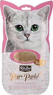 Cats for cats Kit Kat Puree Tuna and Salmon - 4 x 15g.. DIAYTAR Nigeria: trusted by thousands for fast, reliable delivery.