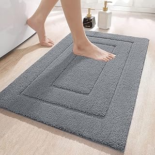 Newstyle non non -slip bathroom carpet, very thick, soft, plush, excellent absorbent bath mat, set of doors for kitchen and living room (dark gray, 40 x 60).. The best online shopping experience in Nigeria — DIAYTAR delivers it all.