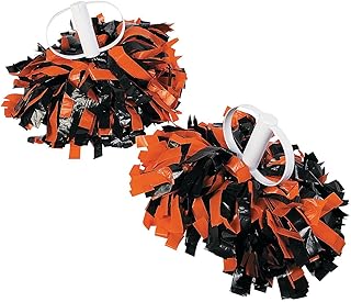 Fun Express - 2Tone Spirit Show Pom -Org/Blk - Toys - Active game - Pom - Poms - 2 pieces.. DIAYTAR NIGERIA makes quality accessible with low prices and reliable 5-8 day nationwide delivery.