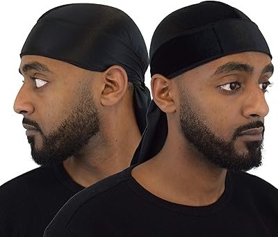 2 -luxury man's package pack | 1 Durag in velvet | 1 Durag in silk (black).. Shop smarter with DIAYTAR NIGERIA's vast product range and budget-friendly delivery within the week.