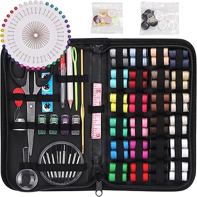 Sewing kit, 172 needle and wire pieces, sewing accessories with sewing, wire and measuring ribbon, mini portable sewing kit for beginners, home trip, emergency.. Embrace the convenience of DIAYTAR NIGERIA with thousands of products at your fingertips, delivered nationwide.