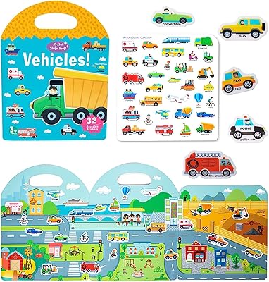 Book occupied Montessori for children Pyebe, silent book of portable frost stickers for toddlers, preschool learning activities, travel toys (transport).. Your new favorite way to shop online — DIAYTAR Nigeria.