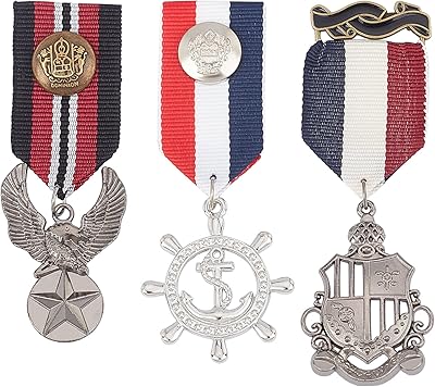 3 pieces Styles Pinding Bronze alloy pendant and hero medal platinum.. Experience the future of shopping with DIAYTAR NIGERIA's extensive selection delivered in just 5-8 days.