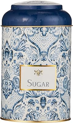 Round sugar box Cusin art azulejos, 105 x 150 mm, dome cover, 1.4 l.. DIAYTAR NIGERIA brings affordable shopping to your fingertips with reliable delivery in less than 8 days.