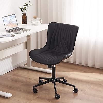 Ergonomic desktop desk chair Utast with adjustable casters, modern pivoting and padded vanity chairs, computer rocking chair with black backrest.. Fast delivery is our promise — DIAYTAR Nigeria keeps it real.
