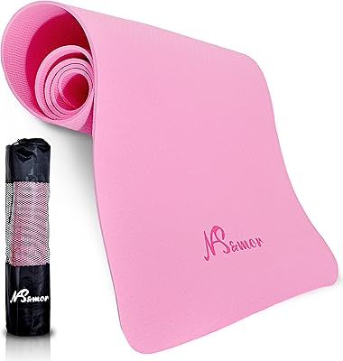 Pink TPE yoga carpet with transport bag, non-slip, pilates fitness mat, ecological, anti-shift, 6 mm thick yoga carpet for women, for beginners and professionals, exercise carpets for home training, exterior and sports hall.. Your budget-friendly online marketplace, DIAYTAR NIGERIA delivers a world of products in just 5-8 days.