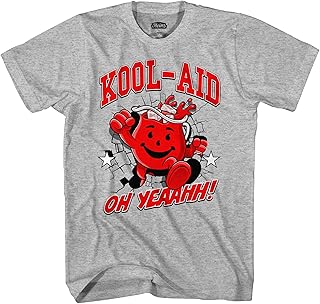 Kool-Aid t-shirt for men with the "oh yeah" sentence printed with the phrase "Drink mix man oh yeah".. Experience the convenience of online shopping with DIAYTAR NIGERIA's reliable 5-8 day delivery service.