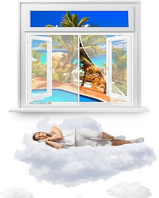 Magnetic mosquito war window, full -frame magic ribbon 200 x 140 cm, easy to install without drilling from top to bottom, prevents insects from entering and lets in fresh air, for sliding balcony (white).. Embrace a new era of online shopping with DIAYTAR NIGERIA's extensive range and budget-friendly prices.