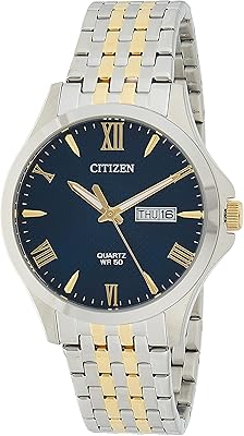 Citizen analog quartz watch for men with stainless steel bracelet, BF2024-50L.. DIAYTAR NIGERIA: Your partner in affordable online shopping with dependable delivery within 8 days.