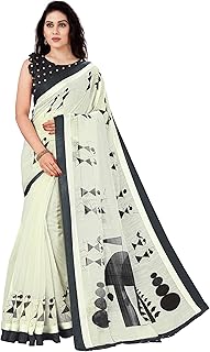 Sari in cotton mixed for women with unique blouse.. Shop with ease at DIAYTAR NIGERIA and enjoy our extensive product range delivered at affordable rates.