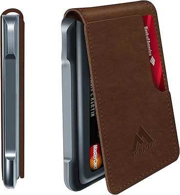 Two-shaped tactical portfolio in men's metal, RFID blocking, simple aluminum design, silver card holder, men's gifts, brown, slender.. Shop for less and receive more with DIAYTAR NIGERIA's expansive e-commerce platform and nationwide delivery.