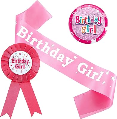 Making Tech - Set of 3 birthday Badges decorations for girls including a ribbon badge for girls 'birthday price and a pink birthday belt for girls' party supplies.. From tech gadgets to groceries, DIAYTAR Nigeria is your all-in-one online store. And the best part? Delivery happens fast — between 5 to 8 days.