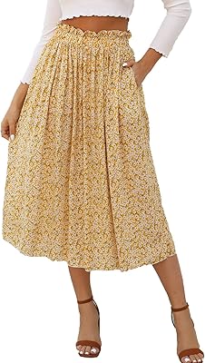Mid-Longs with pea for women, relaxed elastic waist, line A, mi-long pleated skirts in silk muslin with pockets.. Nigeria's most diverse e-commerce platform delivers quality and affordability to your doorstep in 5-8 days.