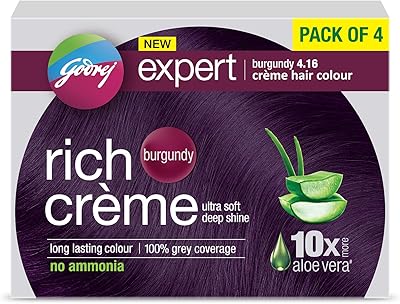 Godrej Expert Riche Cream Happy dye 4.16 Bordeaux, lot of 4, 20g + 20ml.. DIAYTAR NIGERIA makes online shopping accessible to all with budget-friendly prices and reliable delivery.
