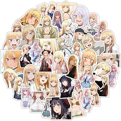 50pcs Anime My Dress Up Darling Sticker for laptop, mobile phone, water bottle, skateboarding, luggage, Kitagawa Marine car bumper (My Dress Up Darling).. Experience shopping without stress at DIAYTAR NIGERIA's comprehensive and budget-friendly platform.