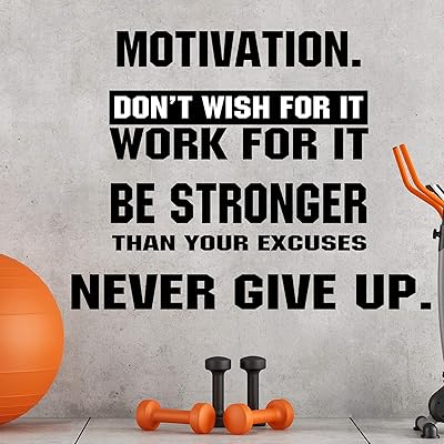 4 rooms wall stickers of motivation gymnastics wall sticker in vinyl walls be stronger than your apologies self -adhesive do not want it to work for this large gym never abandoned wall quote for gymnasium at home yoga exercise fitness.. DIAYTAR NIGERIA: Your affordable gateway to thousands of products delivered within a week.
