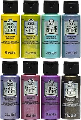 Set of acrylic painting folkart colorshift for beginners and artists, non -toxic formula perfect for interior and exterior projects, 2 oz, 8 fl oz.. Your complete shopping solution, DIAYTAR NIGERIA offers extensive choice with competitive prices and delivery.
